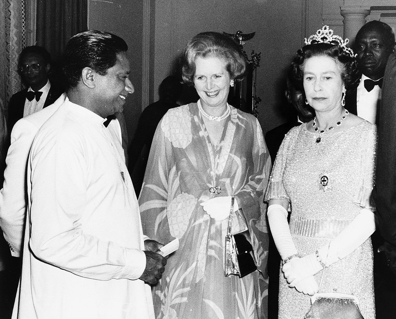The Queen and Mrs Thatcher
