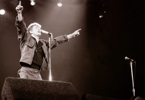 Roger Daltrey of The Who performing on stage in Toronto