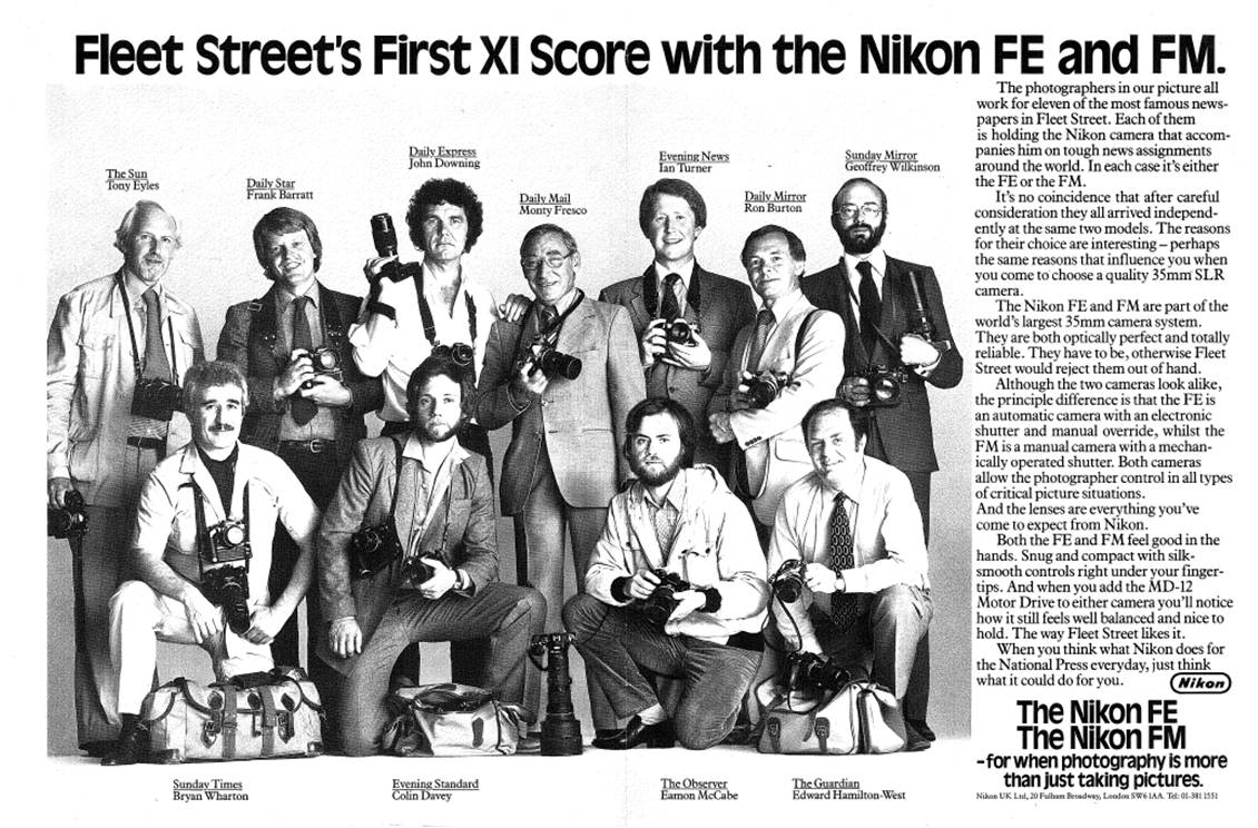 Nikon Fleet street Photographers Advert