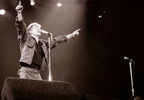 Roger Daltrey of The Who performing on stage in Toronto