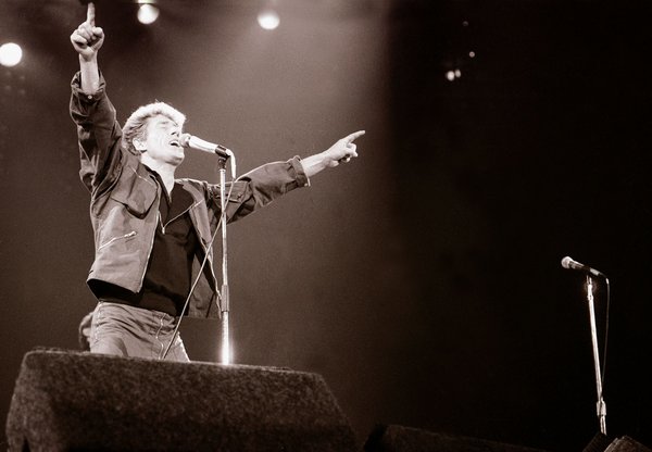 Roger Daltrey of The Who performing on stage in Toronto